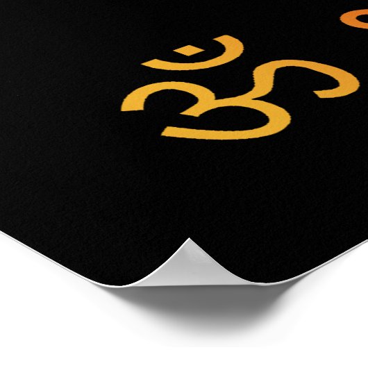 Lord Ganesha Sign Poster (Ecke)