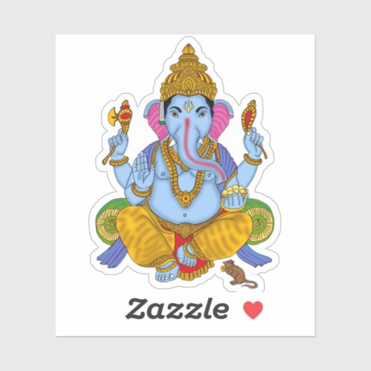 Lord Ganesha Sticker (Blatt)