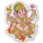 Lord Ganesha Sticker (Vorderseite)