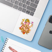 Lord Ganesha Sticker (Laptop mit iPhone)