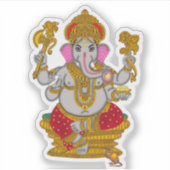 Lord Ganesha Stickers Aufkleber (Vorderseite)