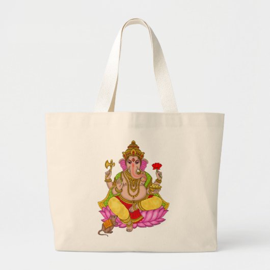 Lord Ganesha-Tasche Jumbo Stoffbeutel (Vorne)