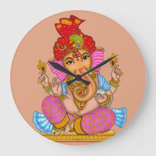 Lord Ganesha Wanduhr