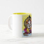 Lord Ganesha Zweifarbige Tasse (Vorderseite Links)