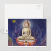 Lord Gautama Buddha Postkarte (Vorne/Hinten)