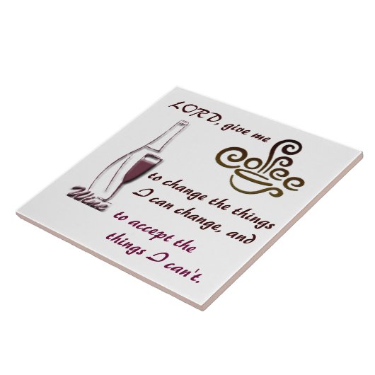 Lord, geben mir Kaffee…. Fliese (Seite)