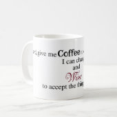 Lord, geben mir Kaffee….Tasse Kaffeetasse (Vorderseite Links)