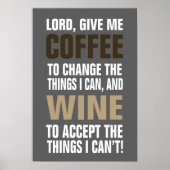 Lord gib mir Kaffee und Wein! Poster (Vorne)