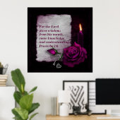 "Lord Gives Wisdom" Sprichwörter 2:6 Anointed Poster (Heimbüro)