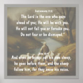 Lord Good Shephere Go Before You Bible Scripture Poster (Vorne)