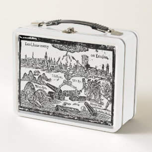 "Lord, haben Gnade auf schwarze PestLunchbox Metall Brotdose