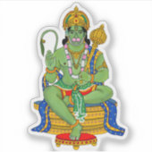 Lord Hanuman Aufkleber (Vorderseite)