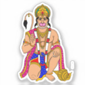 Lord Hanuman Aufkleber (Vorderseite)