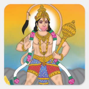 Lord Hanuman Aufkleber