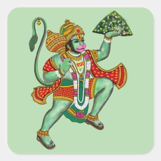 Lord Hanuman Aufkleber (Vorderseite)