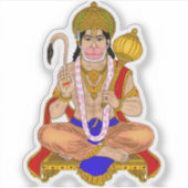 Lord Hanuman Aufkleber (Vorderseite)