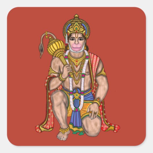 Lord Hanuman Aufkleber (Vorderseite)