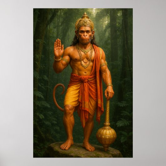 Lord Hanuman | Der mächtige Held und Beschützer Poster (Vorne)