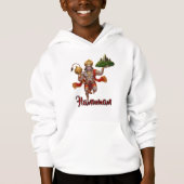 Lord Hanuman Flying Lifting Mountain Hoodie (Vorderseite)