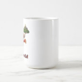 Lord Hanuman Flying Lifting Mountain Kaffeetasse (Mittel)