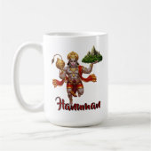 Lord Hanuman Flying Lifting Mountain Kaffeetasse (Links)