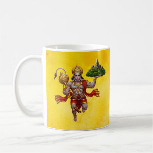 Lord Hanuman Flying Lifting Mountain Kaffeetasse