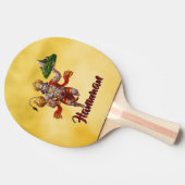 Lord Hanuman Flying Lifting Mountain Tischtennis Schläger (Seitenansicht)