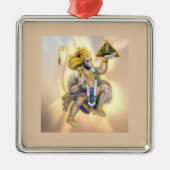 Lord Hanuman Gövine Light Ornament Aus Metall (Vorne)