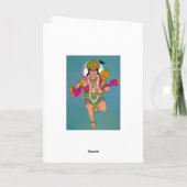 Lord Hanuman Grußkarte Karte (Rückseite)