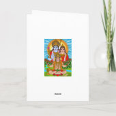 Lord Hanuman Grußkarte Karte (Rückseite)