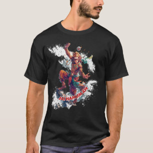 Lord Hanuman - Hindu-Gott-DISTRESSED-SKRATCHED-Loo T-Shirt
