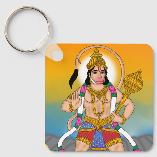 Lord Hanuman Keychain Schlüsselanhänger (Vorderseite)