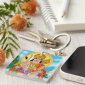 Lord Hanuman Keyring – Spiritual Keychain for Ever Schlüsselanhänger (Vorderseite rechts)