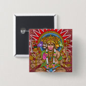 Lord Hanuman Knopf Button (Vorne & Hinten)
