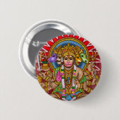 Lord Hanuman Knopf Button (Vorne & Hinten)