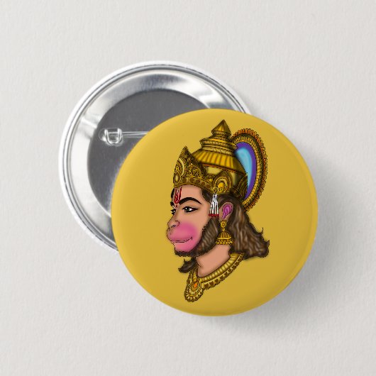 Lord Hanuman Knöpfe Button (Vorne & Hinten)