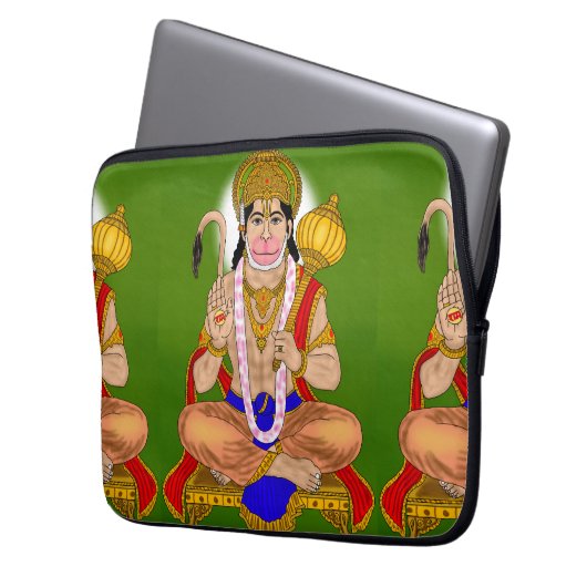 Lord Hanuman Laptop Cover (Vorderseite Links)