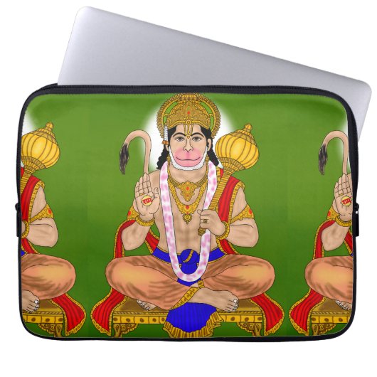 Lord Hanuman Laptop Cover (Vorderseite)