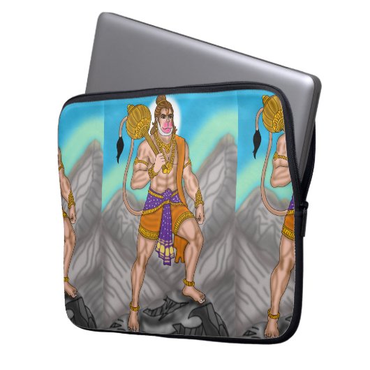 Lord Hanuman Laptop Cover (Vorderseite Links)