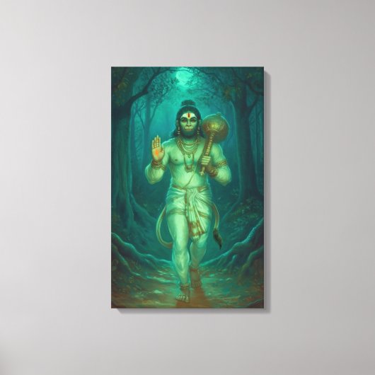 Lord Hanuman Leinwand Wall Art (Vorderseite)