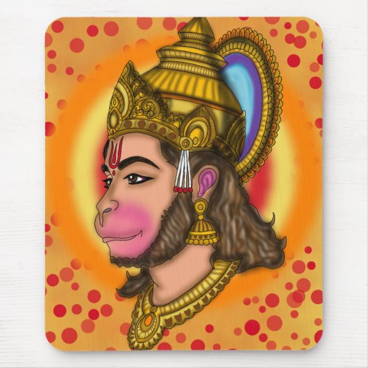 Lord Hanuman-Mausepad Mousepad (Vorne)