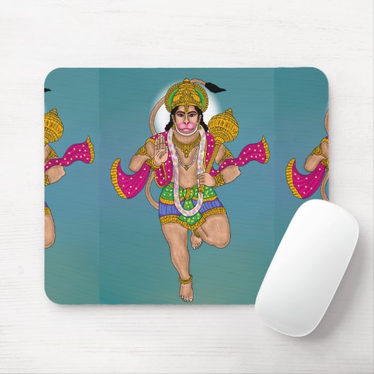 Lord Hanuman-Mauspad Mousepad (Mit Mouse)