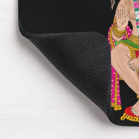 Lord Hanuman Mouse Pad | Hindu Devta Hanuman Spiri Mousepad (Ecke)