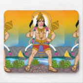 Lord Hanuman Mouse Pad Mousepad (Vorne)