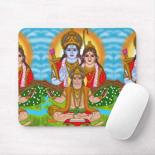 Lord Hanuman Mouse Pad Mousepad (Mit Mouse)