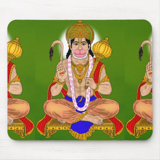 Lord Hanuman Mouse Pad Mousepad (Vorne)
