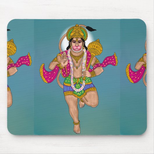 Lord Hanuman Mouse Pad Mousepad (Vorne)
