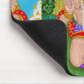 Lord Hanuman Mouse Pad – Spiritual Desk Accessory Mousepad (Ecke)