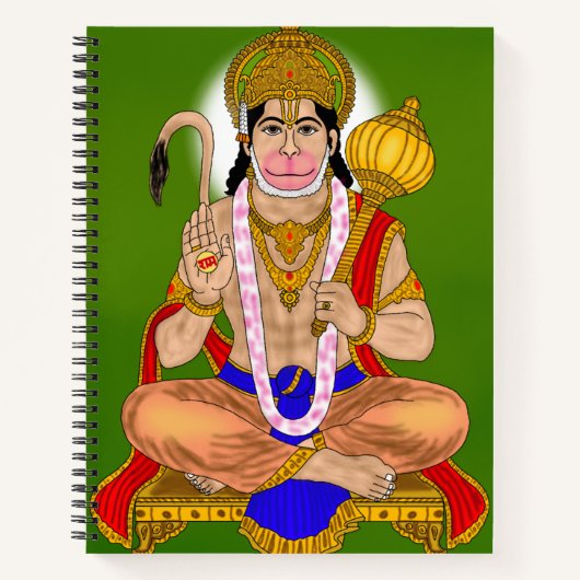 Lord Hanuman Notizbuch (Vorderseite)