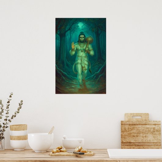 Lord Hanuman Poster (Küche)